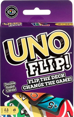 AKFLICKS Mattel Games Uno Flip Side Card Game, Multi Color(Multicolor)
