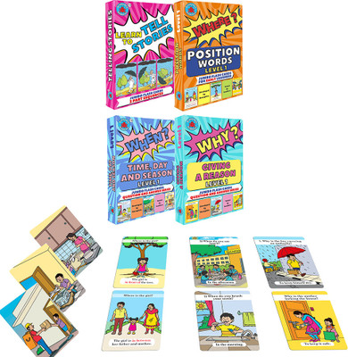 Brainy Bug Resources Speak in English, Story Sequences, Answer Where, Why and When(Multicolor)