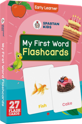 spartan kids My First Word Flash Cards Easy & Fun way of Learning-1yr-6yr Kids(Pink)