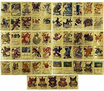AgrohA 55 PCS Gold Foil Card Assorted Cards TCG Deck(Gold)