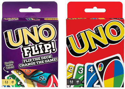 TMA ENTERPRISES Uno & Uno Flip Card Game(Multicolor)