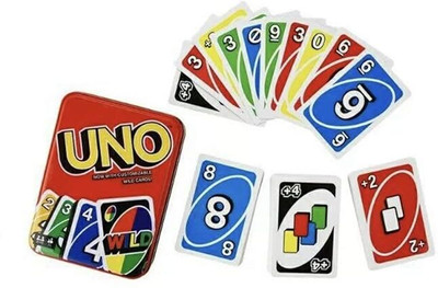 Freedy Set of 1 UNO hard cardboard Playing Card Game (Multicolor)(Multicolor)
