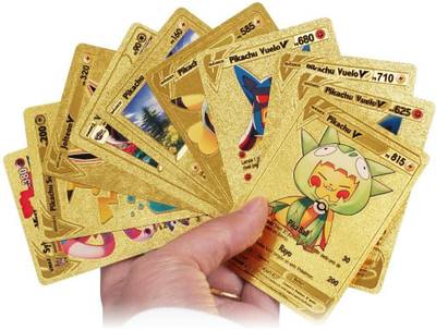 gold dracaufeu pokemon card Golden Pokemon Card – 55 Rare Foil VMAX GX EX Set – TCG Cardify main image 1