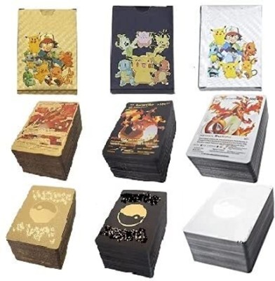 FUNABLO 165 Pcs Playing Cards 55 Gold, 55 Silver & 55 Black Cards .(Multicolor)