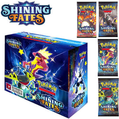 CrazyBuy Pokemon Sword & Shield Shining Fate Booster Cards Box(Multicolor)