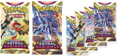 WOYR 6 Set(48 PC) Pokemon Astral Radiance Booster Card Game Box playing card(Multicolor)