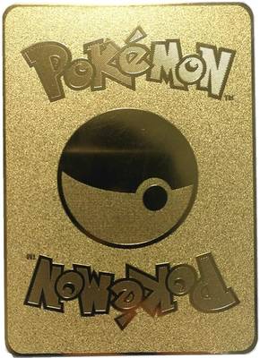 MOONZA Pokemon cards Shinning Gold Plastic Cards