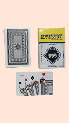 SSR SHOP SSR Card-A SARKAR 555 MARK DECK PLAYING CARD (BLACK )CHEATING MAGIC_CG1(Black)