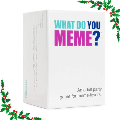 Zuuluzrs What Do You Meme Card Game For Adults Party Games(White)