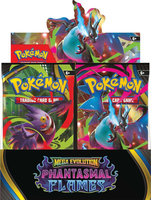 SALPITOYS Poké-mon TCG: Mega Evolution Phantasmal FlamesBooster Display Box (360 CARDS)(Multicolor)