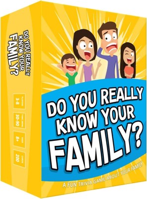 Chocozone Do You Know Your Family Card Games for Kids Family Games Toys for Boys & Girls(Yellow)