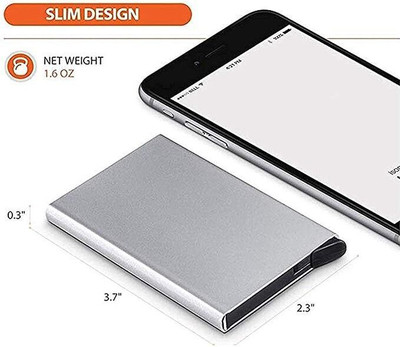 JGG Jain Gift Gallery 6 Card Holder(Set of 1, Silver)