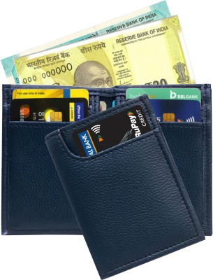 GREEN DRAGONFLY Vertical Credit Debit Card Holder Wallet Purse For Men Women 6 Card Holder(Set of 1, Blue)