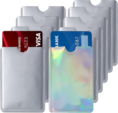 Primecare 1 Card Holder(Set of 10, Silver)