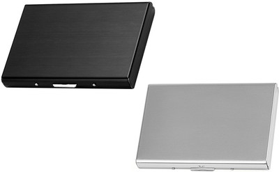 Encelade 6 Card Holder(Set of 2, Silver, Black)