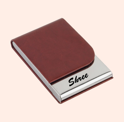 VEE Unisex 6 Card Holder(Set of 1, Brown)