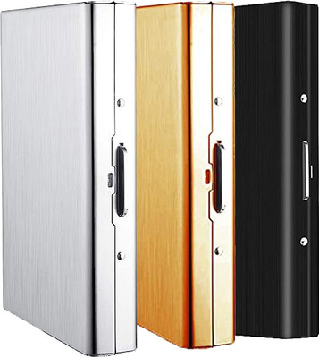 Encelade 8 Card Holder(Set of 3, Silver, Black, Gold)