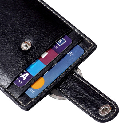 DUO DUFFEL 2 Card Holder(Set of 1, Black)