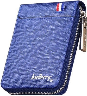 Baellery Leather ATM Credit Debit Card Holder for Men & women 10 Card Holder(Set of 1, Blue)