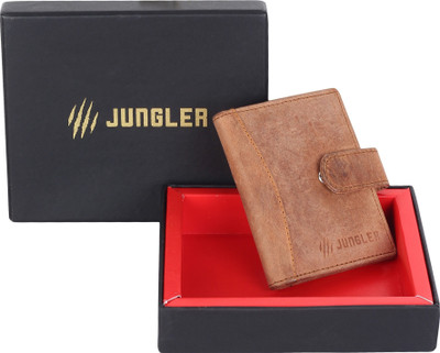 Jungler Brown leather Credit Card Holder Business Card Book Visiting Card Holder Business Card Folder Leather - Card Cover Visiting Cards ID Identity Card Storage - In Nappa Leather (Color: Brown) 20 Card Holder(Set of 1, Beige)