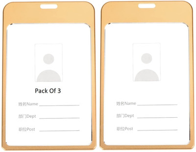 SHINING ZON 1 Card Holder(Set of 3, Gold)