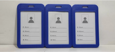 R K SALES 3 Card Holder(Set of 3, Blue)