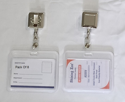 SHINING ZONN 1 Card Holder(Set of 8, White)