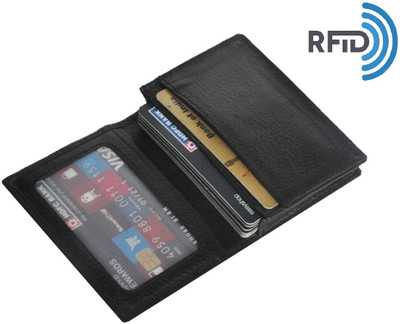 Flipkart SmartBuy Card Holder 4 Card Holder(Set of 1, Black)
