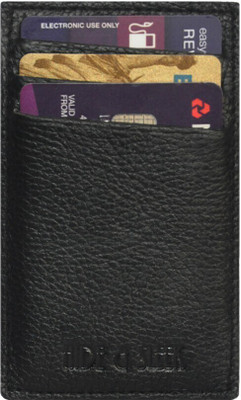 HIDE & SLEEK Card Holder 4 Card Holder(Set of 1, Black)