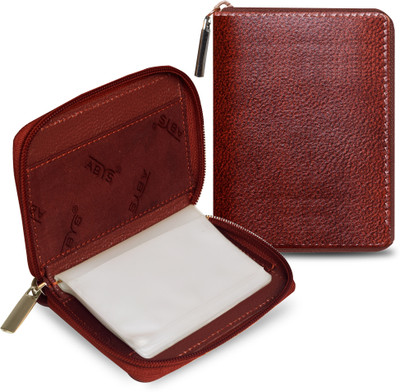ABYS Men Casual Brown Genuine Leather Wallet(4 Card Slots)