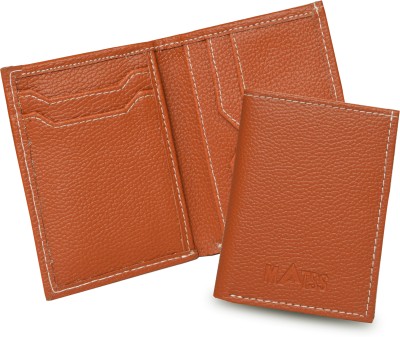 MATSS Men Casual Brown Genuine Leather Card Holder(6 Card Slots)