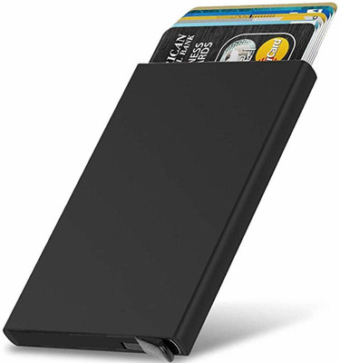JAY MAA DURGESHWARI 7 Credit/ Debit Card Holder Pop Up RFID Security Slim Case 6 Card Holder(Set of 1, Black)