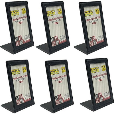 PAUL SONS 6 Card Holder(Set of 6, Black)