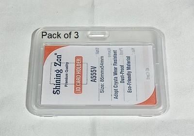 SHINING ZONN 1 Card Holder(Set of 3, White)