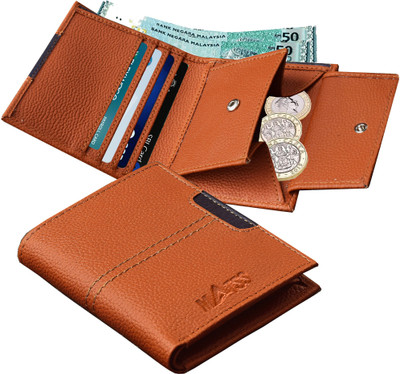 MATSS Men Tan Artificial Leather Wallet(3 Card Slots)