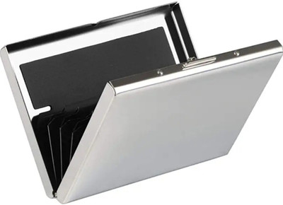 zaphod 8 Card Holder(Set of 1, Silver)