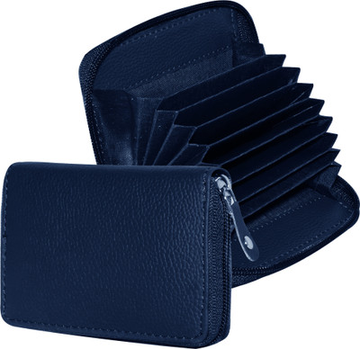 GREEN DRAGONFLY Blue PU Leather- Wallet For Men And Women 7 Card Holder(Set of 1, Blue)