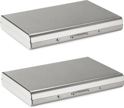 zaphod 6 Card Holder(Set of 2, Silver)