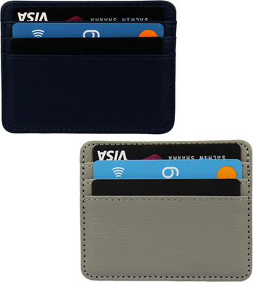 Encelade 4 Card Holder(Set of 2, Blue, Grey)