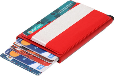 Flipkart SmartBuy Red Wallet With Elasticity Side Pocket Credit/Debit 7 Card Holder(Set of 1, Red)