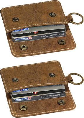 Style 98 6 Card Holder(Set of 2, Tan)