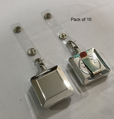 SHINING ZON 1 Card Holder(Set of 10, Silver)