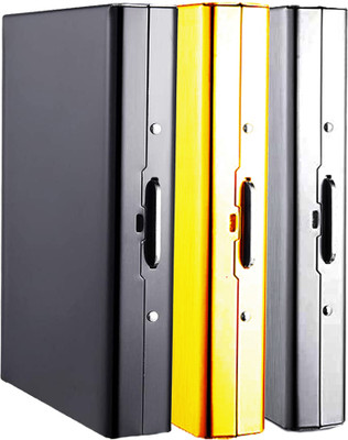 Encelade 8 Card Holder(Set of 3, Black, Silver, Gold)