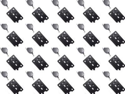 R K SALES 20 Card Holder(Set of 20, Black)