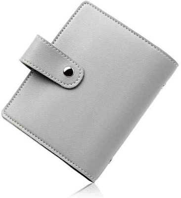 Flipkart SmartBuy PU Leather PVC Business Visiting Credit/Debit Slot 24 Card Holder(Set of 1, Grey)