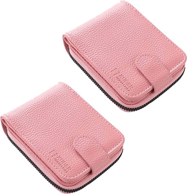KUBER INDUSTRIES 12 Card Holder(Set of 2, Pink)