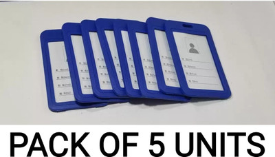 R K SALES 1 Card Holder(Set of 5, Blue)