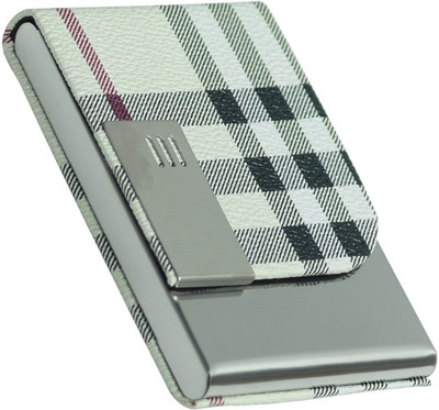 minibuy Card Holder for Unisex Credit|Debit|ATM|Business Visiting-Stainless Steel 20 Card Holder(Set of 1, White)