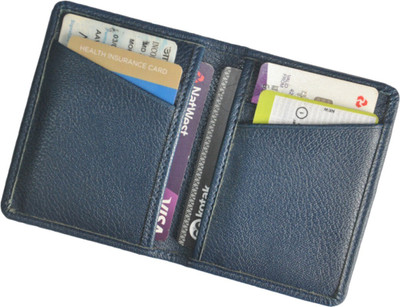 HIDE & SLEEK Card Holder 6 Card Holder(Set of 1, Blue)