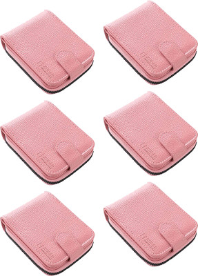 KUBER INDUSTRIES 12 Card Holder(Set of 6, Pink)